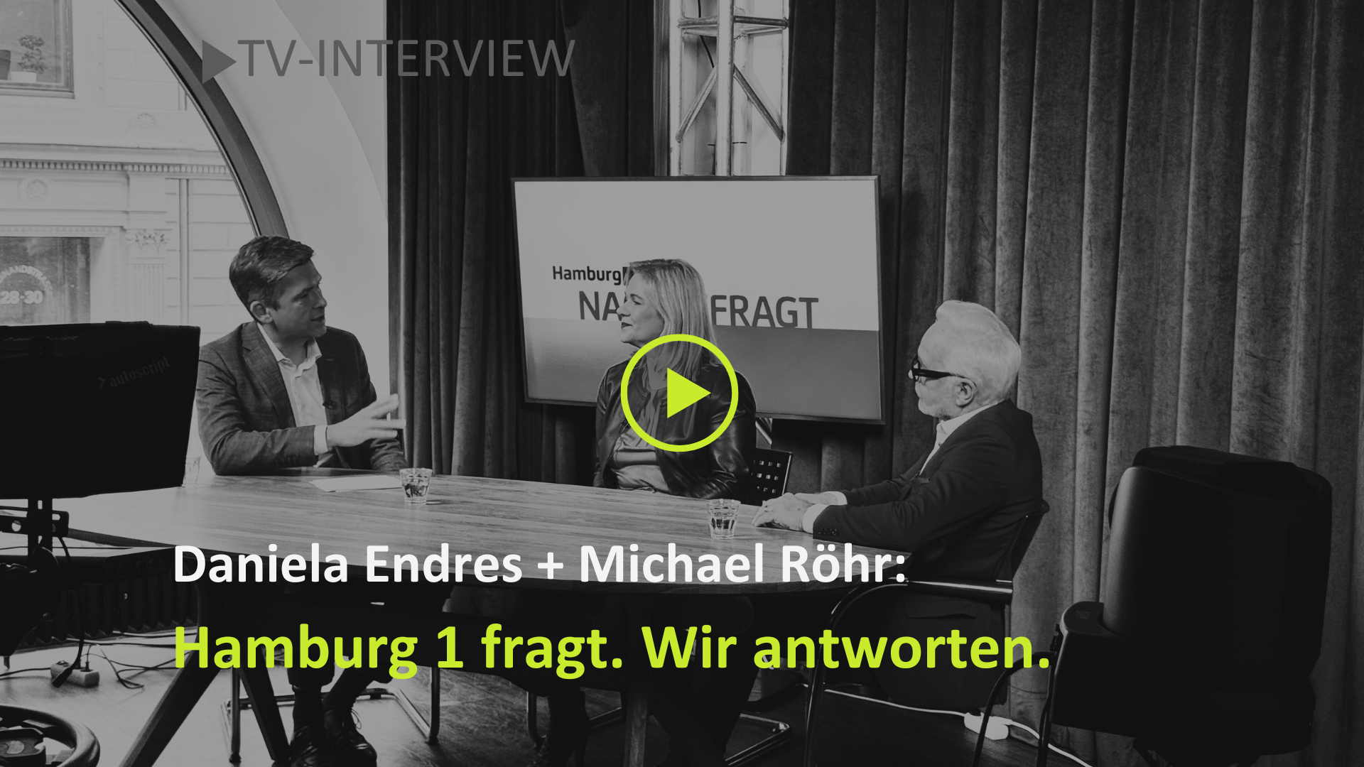 TV-Interviews mit Hamburg 1