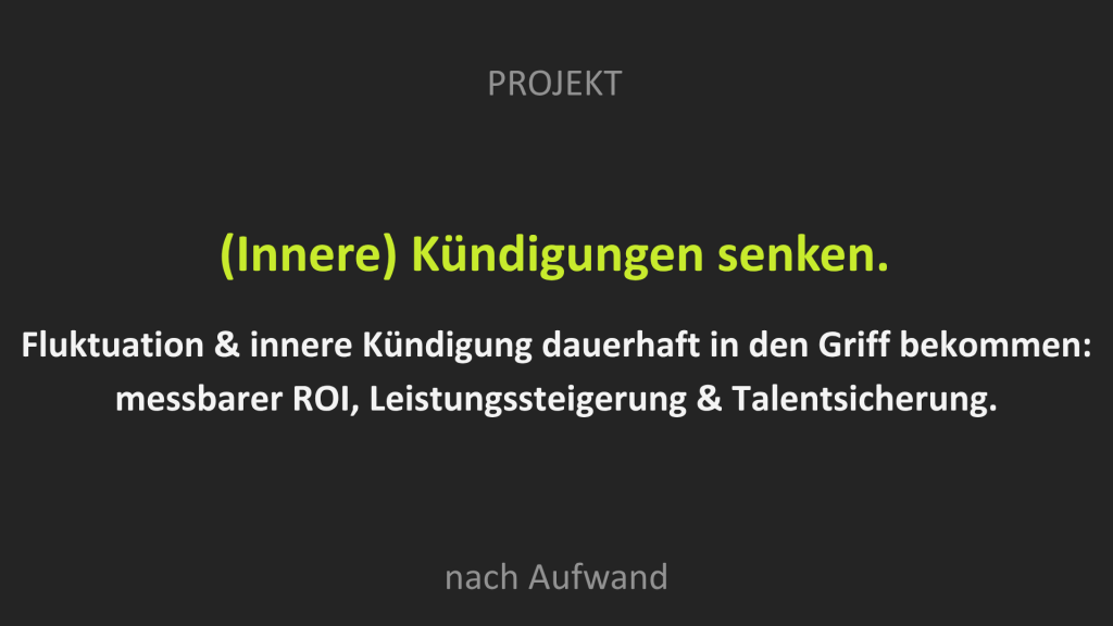 Unser Projekt-Angebot